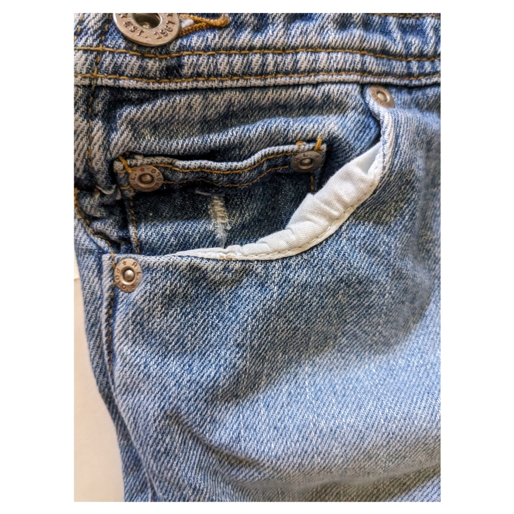 Vintage Polo Ralph Lauren cotton denim overalls toddler size 24 months wide leg - Picture 6 of 9
